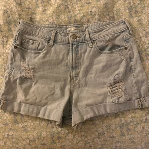 Light Washed Jean Shorts
